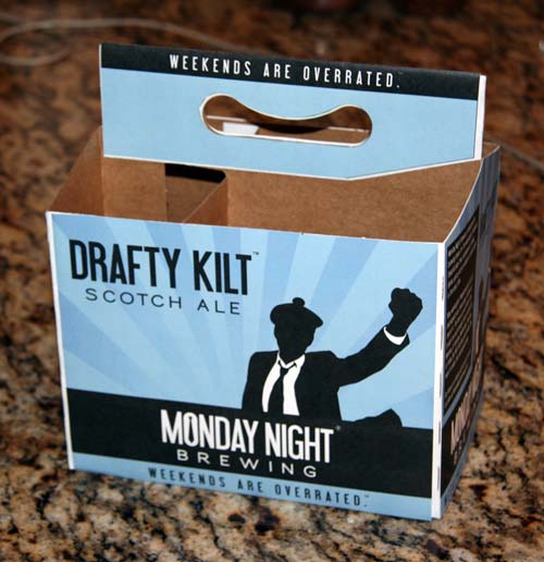 Download Drafty Kilt 6-pack carrier mockup | Monday Night Brewing